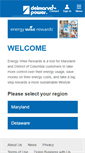 Mobile Screenshot of energywiserewards.delmarva.com